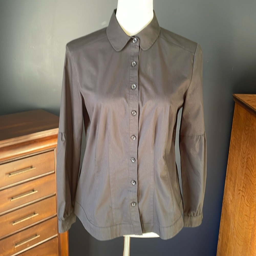 😀 Free w/ Purchase Willi Smith Stretch Black Long Sleeve Button Down Shirt